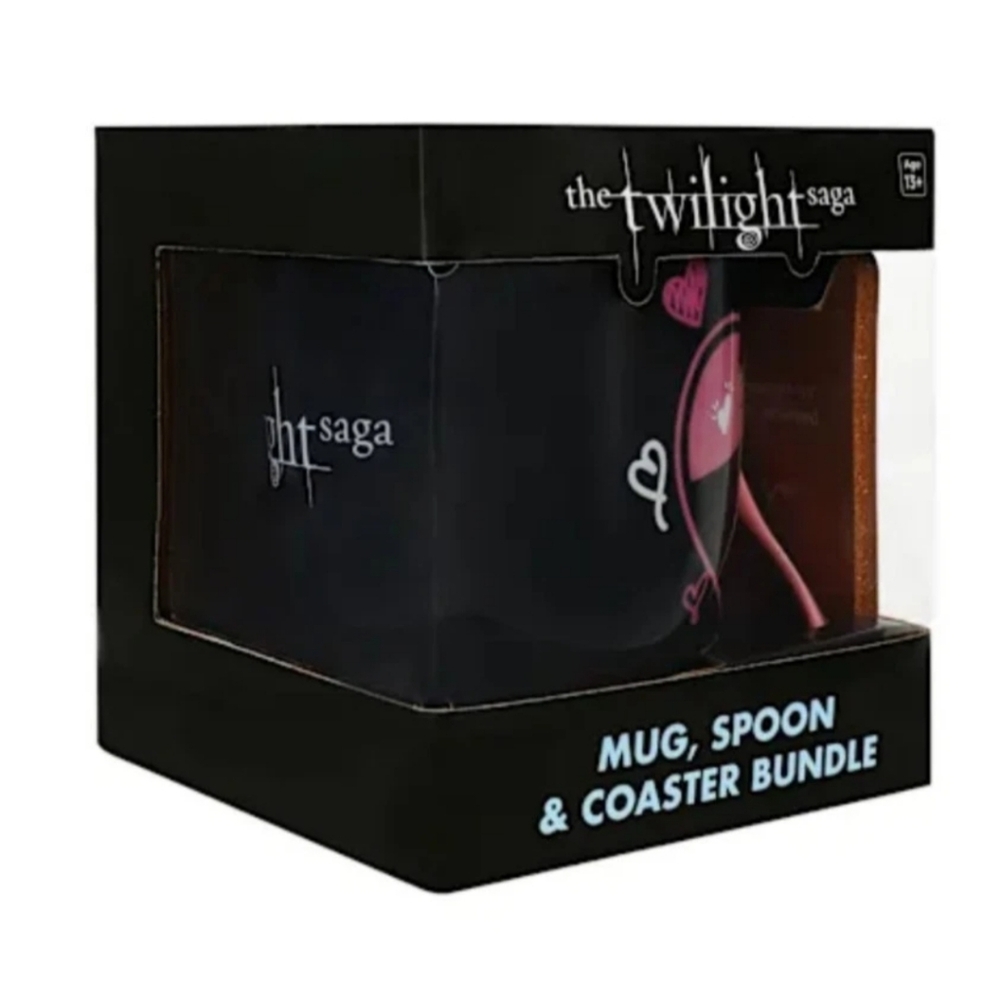 Twilight Edward Cullen Ceramic Mug Coaster Set Movie Poster Print Tea Coffee Cup - Picture 5 of 6